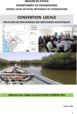 CONVENTION LOCALE REGION DE FATICK DEPARTEMENT DE FOUNDIOUGNE