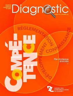 Plan stratégique 2016-2020 - Ordre des chiropraticiens du Québec