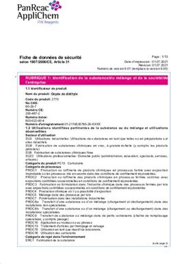 RUBRIQUE 1: Identification de la substance/du m&eacute;lange et de la soci&eacute;t&eacute;/de l'entreprise - ITW Reagents