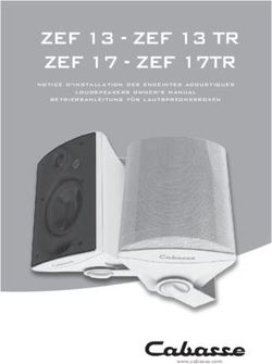 ZEF 13 - ZEF 13 TR ZEF 17 - ZEF 17TR - www.cabasse.com - notice d,installation des enceintes acoustiques