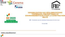 SENSIBILISATION AUX R&Eacute;GLEMENTATIONS THERMIQUES, &Eacute;NERG&Eacute;TIQUES ET ENVIRONNEMENTALES POUR LA CONSTRUCTION NEUVE