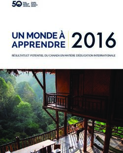 RÉSULTATS ET POTENTIEL DU CANADA EN MATIÈRE D'ÉDUCATION INTERNATIONALE - CBIE