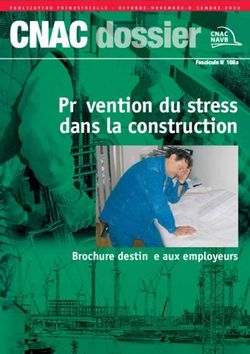 Pr&eacute;vention du stress dans la construction - Brochure destin&eacute;e aux employeurs - Fascicule N 108a