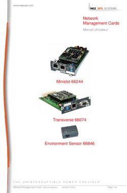 Network Management Cards - Manuel utilisateur Minislot 66244 Transverse 66074 Environment Sensor 66846