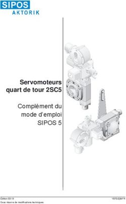 Servomoteurs quart de tour 2SC5 - Complément du mode d'emploi SIPOS 5