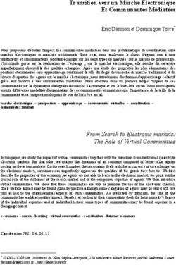Transition vers un Marché Electronique Et Communautés Médiatées