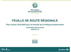 FEUILLE DE ROUTE R&Eacute;GIONALE - Plan d'action 2018-2023 pour la r&eacute;ussite de la Politique bioalimentaire - Gouvernement du Qu&eacute;bec