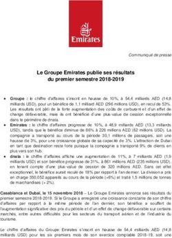 Le Groupe Emirates publie ses résultats du premier semestre 2018-2019 - MAP Express