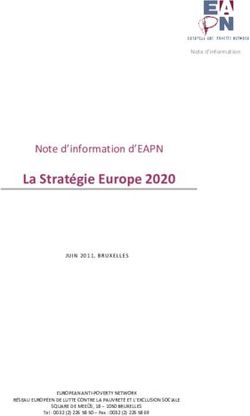 La Stratégie Europe 2020 - Note d'information d'EAPN - European Anti-Poverty Network