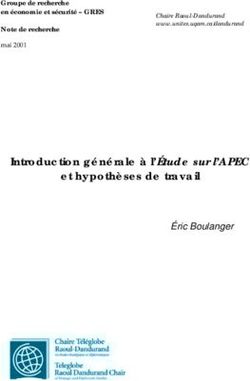 Introduction générale à l'Étude sur l'APEC et hypothèses de travail - Éric Boulanger