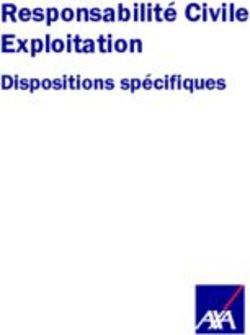 Responsabilité Civile Exploitation - Dispositions spécifiques - AXA