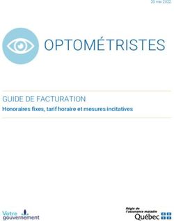 GUIDE DE FACTURATION Honoraires fixes, tarif horaire et mesures incitatives - 20 mai 2022 - RAMQ