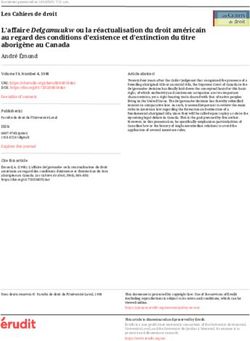 L'affaire Delgamuukw ou la r&eacute;actualisation du droit am&eacute;ricain au regard des conditions d'existence et d'extinction du titre aborig&egrave;ne au Canada