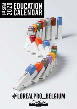 EDUCATION CALENDAR - #LOREALPRO_BELGIUM - Myprosalon