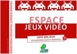 ESPACE JEUX VIDÉO LISTE DES JEUX - Médiathèque municipale Georges Brassens