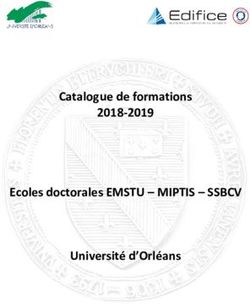 Catalogue de formations 2018-2019 Ecoles doctorales EMSTU - MIPTIS - SSBCV Université d'Orléans