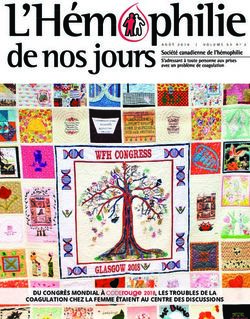 DU CONGRÈS MONDIAL À , LES TROUBLES DE LA COAGULATION CHEZ LA FEMME ÉTAIENT AU CENTRE DES DISCUSSIONS