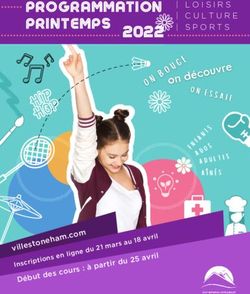 PROGRAMMATION PRINTEMPS 2022 - Stoneham-et-Tewkesbury