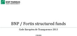 BNP / Fortis structured funds - Code Européen de Transparence 2013