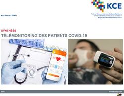 T&Eacute;L&Eacute;MONITORING DES PATIENTS COVID-19 - SYNTH&Egrave;SE KCE REPORT 354Bs - www.kce.fgov.be