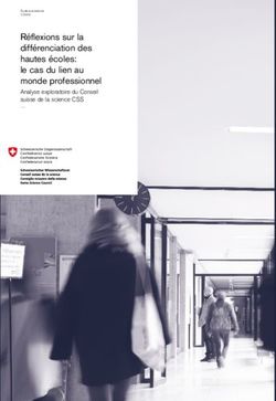 Réflexions sur la différen ciation des hautes écoles: le cas du lien au monde professionnel - Analyse exploratoire du Conseil suisse de la science CSS