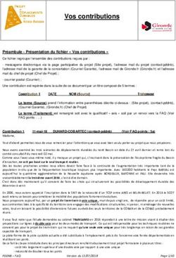 Vos contributions - Gironde.FR