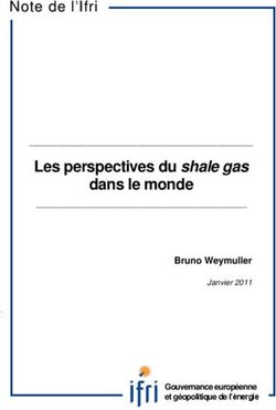 Les perspectives du shale gas dans le monde - NNoottee ddee ll''IIffrrii