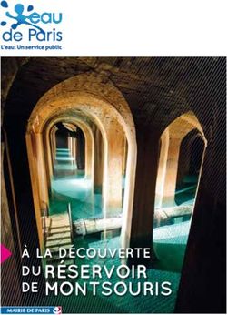 DU R&Eacute;SERVOIR DE MONTSOURIS - &Agrave; LA D&Eacute;COUVERTE - Eau de Paris