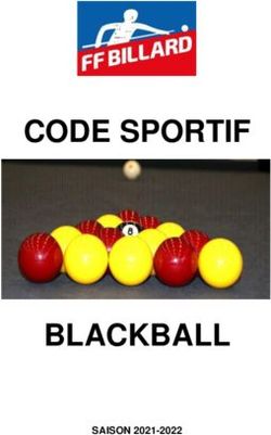 CODE SPORTIF - BLACKBALL SAISON 2021-2022 - Fédération Française de Billard