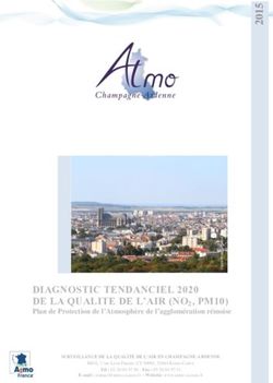 DIAGNOSTIC TENDANCIEL 2020 DE LA QUALITE DE L'AIR (NO2, PM10) - ATMO Grand Est