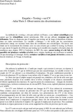 Enquête " Testing " sur CV -Adia/ Paris I- Observatoire des discriminations