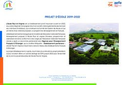 PROJET D'ÉCOLE 2019-2022 - ecole paul et virginie