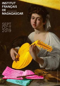SEPT O CT 2019 INSTITUT FRANÇAIS DE MADAGASCAR - Institut Français de Madagascar
