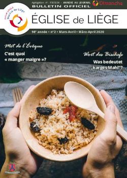 &Eacute;GLISE de LI&Egrave;GE Mot de l'&Eacute;v&ecirc;que - C'est quoi " manger maigre "? - Dioc&egrave;se de Li&egrave;ge