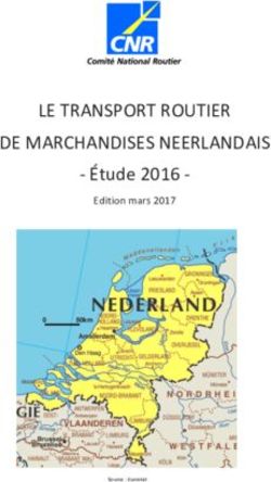 LE TRANSPORT ROUTIER DE MARCHANDISES NEERLANDAIS - Étude 2016 - Edition mars 2017 - CNR