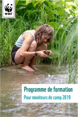 Programme de formation - Pour moniteurs de camp 2019