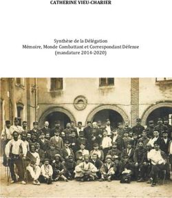 CATHERINE VIEU-CHARIER - Synthèse de la Délégation Mémoire, Monde Combattant et Correspondant Défense (mandature 2014-2020) - Front de gauche ...