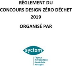 RÈGLEMENT DU CONCOURS DESIGN ZÉRO DÉCHET ORGANISÉ PAR 2019 - WiiN Contest