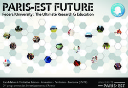 PARIS-EST FUTURE Federal University : The Ultimate Research & Education - Candidature &agrave; l'Initiative Science - Innovation - Territoires - Economie ...