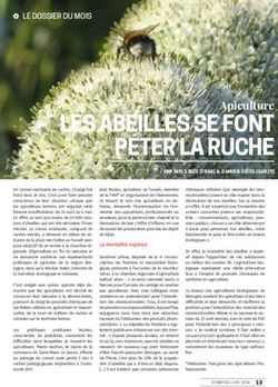 Les abeiLLes se font p&eacute;ter La ruche - Apiculture - Agrobio Bretagne