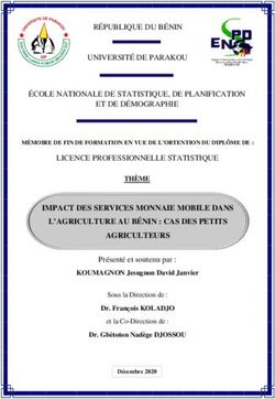 Impacts des services de monnaie mobile dans l'agriculture au B&eacute;nin : Cas des petits agriculteurs