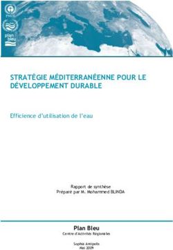 STRATÉGIE MÉDITERRANÉENNE POUR LE DÉVELOPPEMENT DURABLE - Plan Bleu - Efficience d'utilisation de l'eau - Programme Solidarité Eau