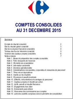COMPTES CONSOLIDES AU 31 DECEMBRE 2015 - MarketScreener