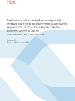 Directive concernant les devoirs d'annonce réguliers des émetteurs avec droits de participation (titres de participation), emprunts, droits de ...