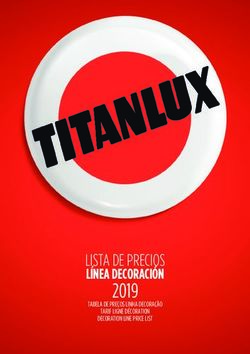 2019 LISTA DE PRECIOS - LÍNEA DECORACIÓN - Pintura plástica