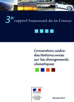 3e rapport bisannuel de la France Convention-cadre des Nations unies sur les changements climatiques
