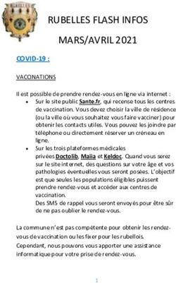 RUBELLES FLASH INFOS MARS/AVRIL 2021