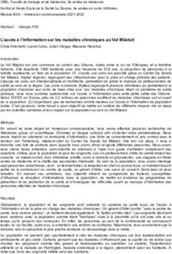 L'accès à l'information sur les maladies chroniques au Val Müstair