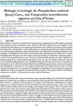 Biologie et écologie de Porophyllum ruderale (Jacq.) Cass., une Compositae nouvellement apparue en Côte d'Ivoire - ELEWA