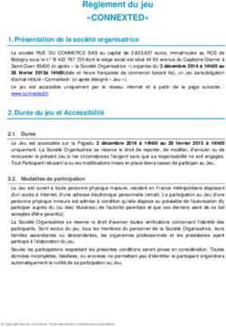 Règlement du jeu "CONNEXTED"